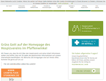 Tablet Screenshot of hospiz-pfaffenwinkel.de